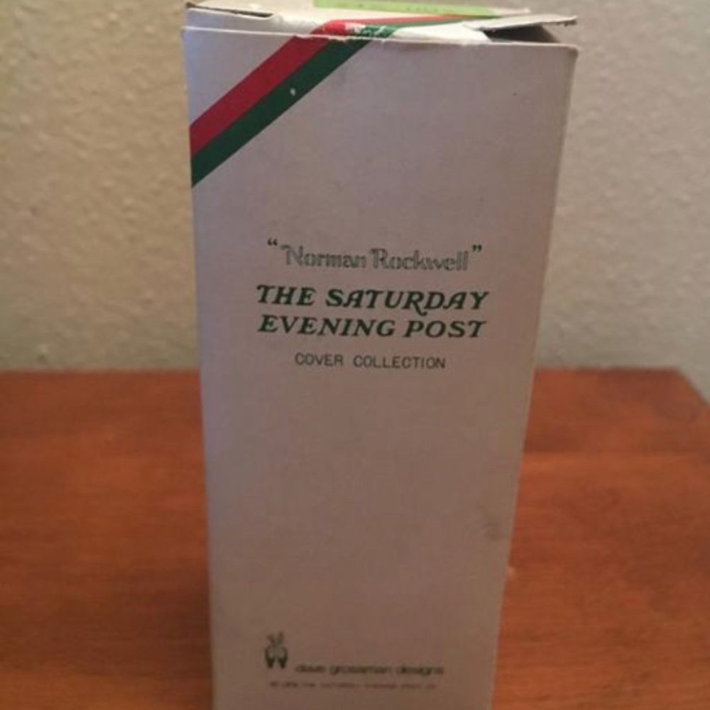 NIB Norman Rockwell Ornament figurine "Caroler" by Cover Collection.